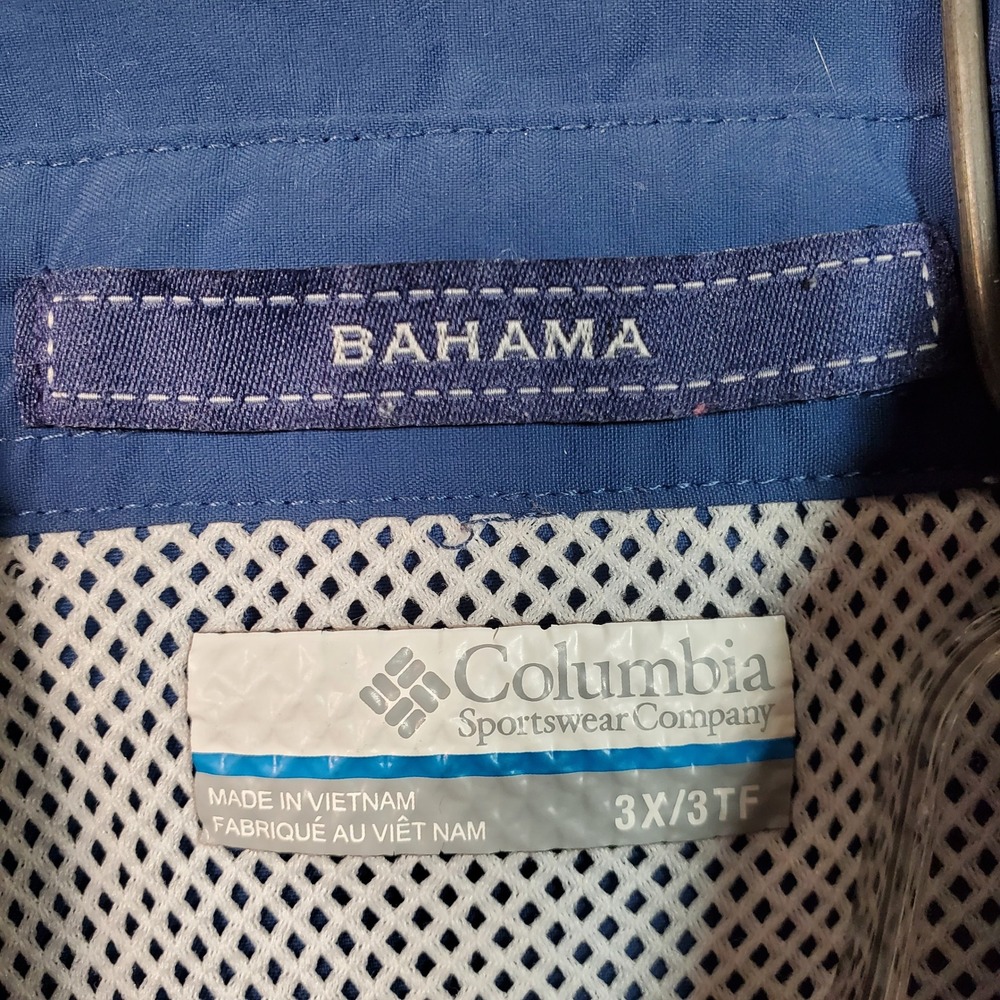 Lot of 2 Columbia Fishing Shirt Mens 3X Blue Green PFG Bahama Vented Omni Shade - Picture 9 of 10